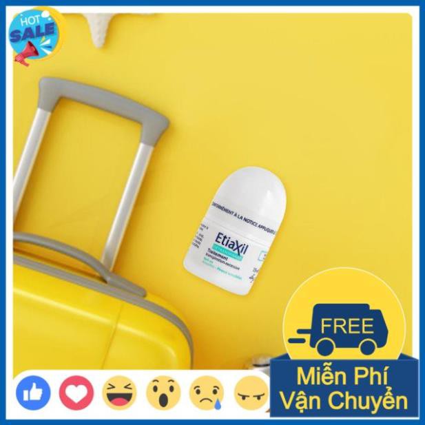 🎁KÈM QUÀ TẶNG🎁 Lăn Khử Mùi ngăn Mồ Hôi etiaxil Dành Cho Da nhạy cảm 15ml chính hãng pháp ngăn hôi nách