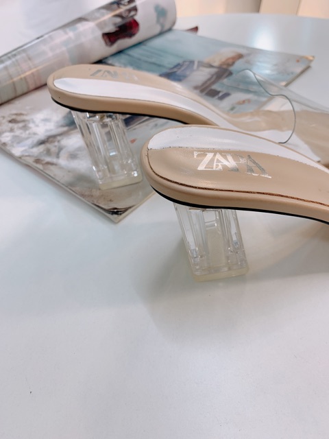HÀNG FULL BOX CÓ SẴN guốc mika gót vuông 5cm