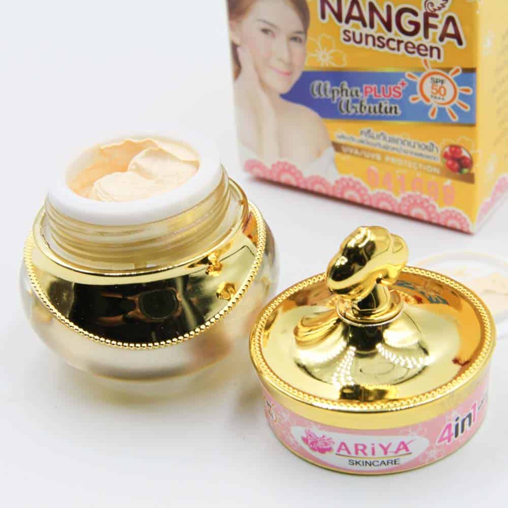 Kem chống nắng che khuyết điểm Nangfa Sunscreen 4 in 1  SPF 50+++ - Sản phẩm chính hãng Thái Lan