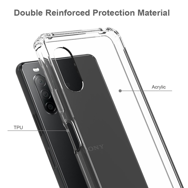 Ốp Điện Thoại Túi Khí Chống Trầy Xước Màu Trong Suốt Cho Sony Xperia XZ Premium Xperia 5 1 ii 5 ii 10 ii 1 iii 5 iii 10 iii HD