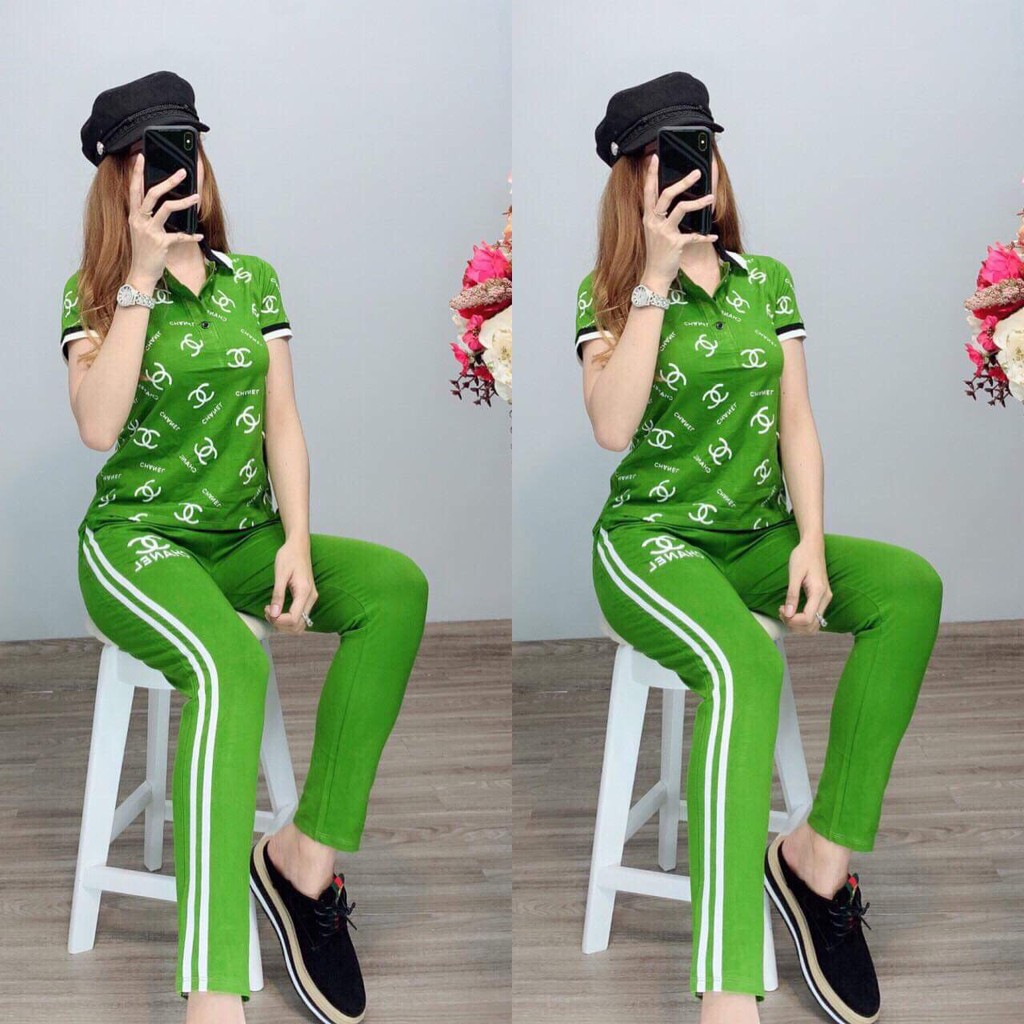 ❣️Đồ bộ cotton in logo CH trẻ trung