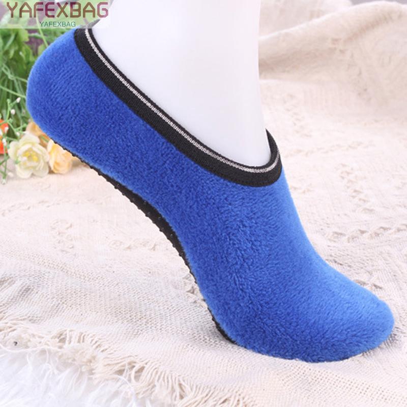 Promotion hot sales 1 Pair Womens Warm Cozy Feet Fuzzy Slippers Booties Indoor NonSlip Socks