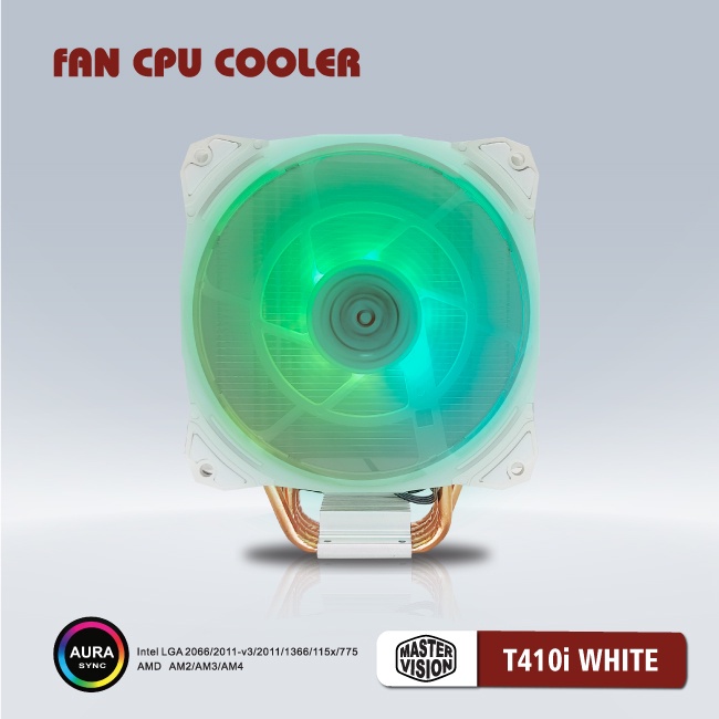 Tản nhiệt CPU T410i Fan VSP 12cm Led RGB Dùng Cho Tất Cả Socket Chính Hãng