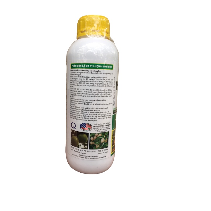 Phân bón hữu cơ cao cấp Growmore Acid Humic 322 chai 1 lít