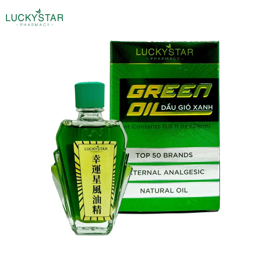 [MUA 1 TẶNG 1] Dầu Gió Xanh Nguyên Chất Lucky Star 24ml