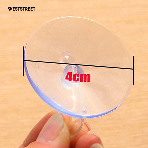 Bộ 10 Móc Treo Hít Tường Bằng Nhựa Trong Suốt Tiện Dụng