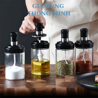 [Hàng Cao Cấp] Lọ Đựng Gia Vị, Hũ Đựng Gia Vị Kèm Muỗng Mẫu Mới