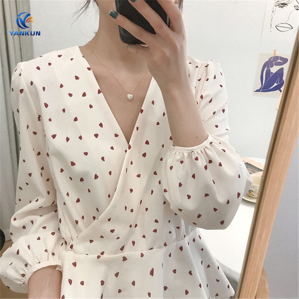 Dây Chuyền Mặt Trái Tim Đính Ngọc Trai Nhân Tạo Phong Cách Hàn Quốc Love Pendant Chain Necklaces