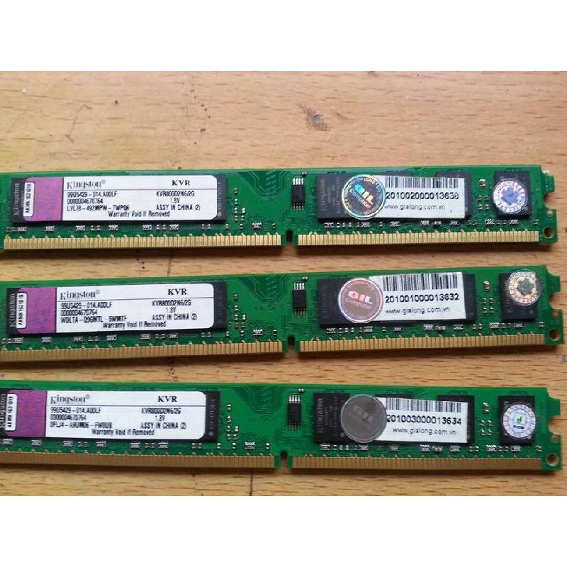 RAM 💎𝓕𝓡𝓔𝓔𝓢𝓗𝓘𝓟💎 BỘ NHỚ Ram DDR 2 - 2GB Bus 800 Kingston  SPTECH COMPUTER