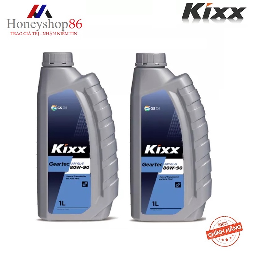 Dầu Nhớt Hộp Số KIXX Geartec GL5 80W90 -1 lít HONEYSHOP86