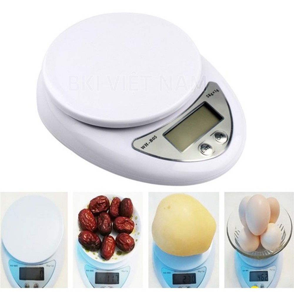 Cân Tiểu Ly 5 Kg Electronic Kitchen Scale, cân thực phẩm gia vị nhà bếp tiện dụng