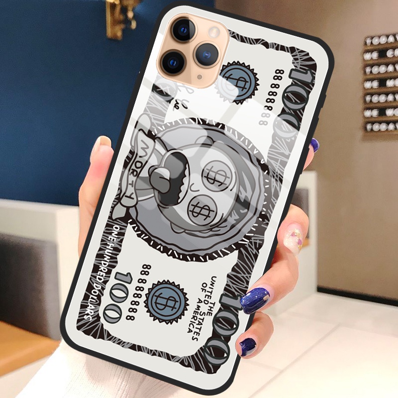 Ốp Điện Thoại Kính Cường Lực Chống Sốc Chống Trầy In Hình Tiền Đô La Cho iPhone 14 Max 13 Pro 12 iPhone 11 XR 8 7 SE 2022