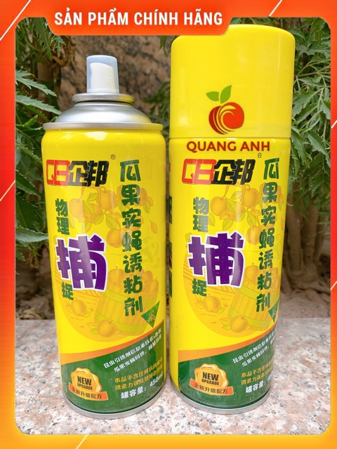 Thuốc diệt ruồi vàng, côn trùng dạng chai xịt 450ml