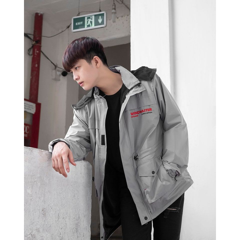 [Mã SKAMLTSM9 giảm 10% đơn 99K] Áo khoác vải dù WindMaster Jacket (Plus+) Logo thêu