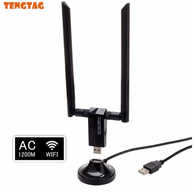 Bộ nhận tín hiệu wìi không dây 1200Mbps USB Network Card USB3.0 2 băng tần 2.4G&5.8G cho PC | BigBuy360 - bigbuy360.vn