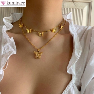 BUTTERFLY vòng cổ Mặt Hình Bươm Bướm Đơn Giản Thời Trang Cho Nữ