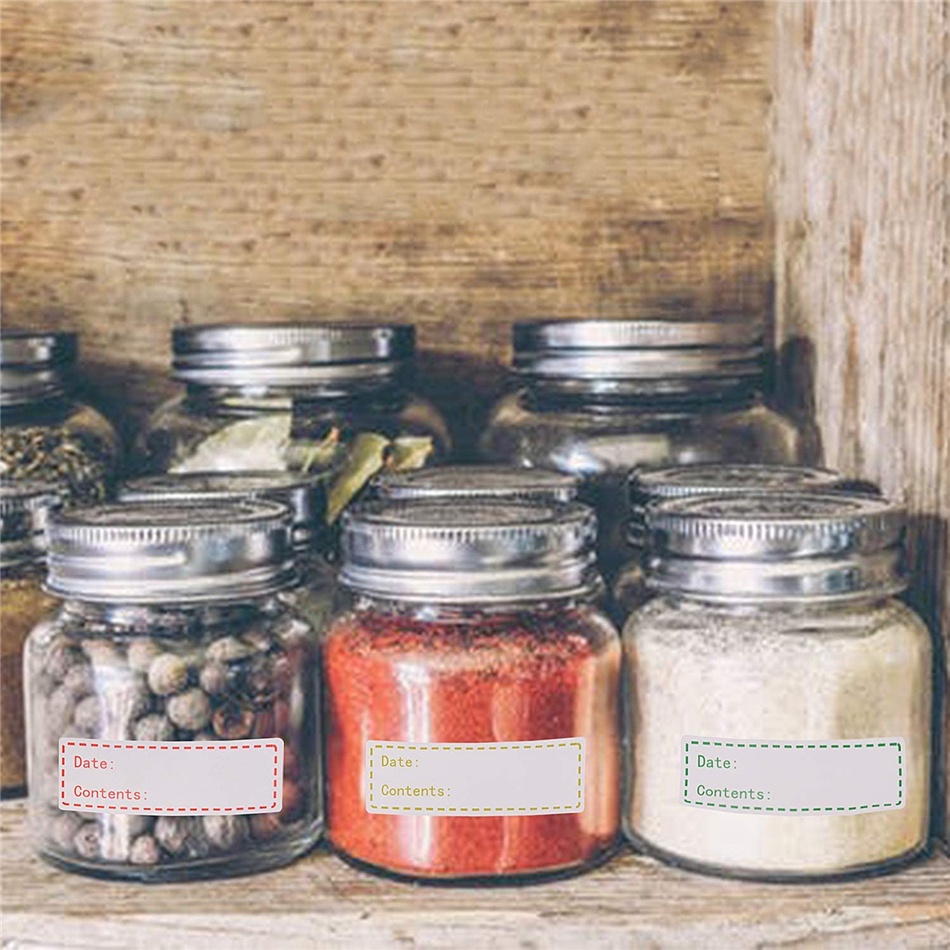 Cuộn 125/500 Nhãn Dán Ghi Chú Ngày Và Nội Dung Hỗ Trợ Phân Loại Thực Phẩm