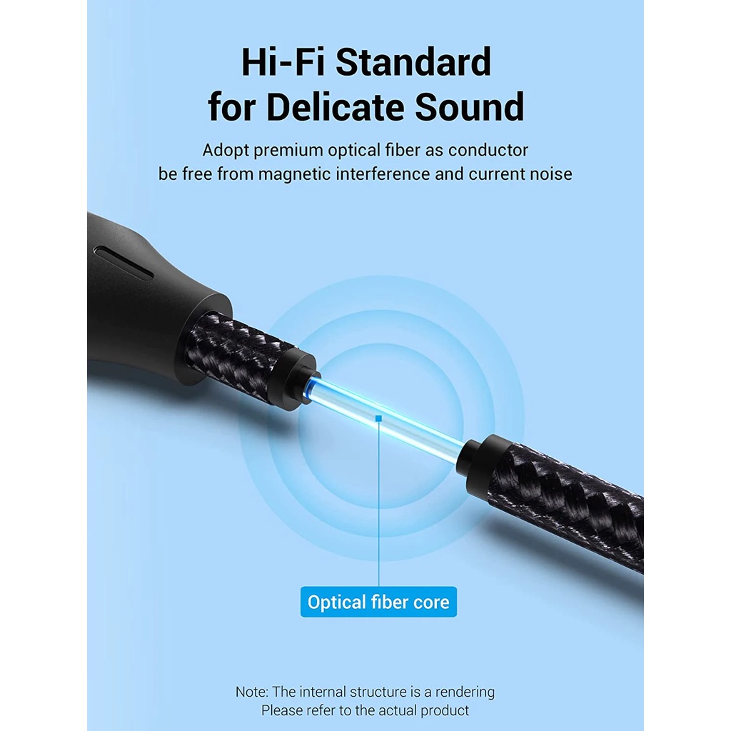 Cáp âm thanh Optical dây dù đầu hợp kim chống oxi hóa Vention BAV