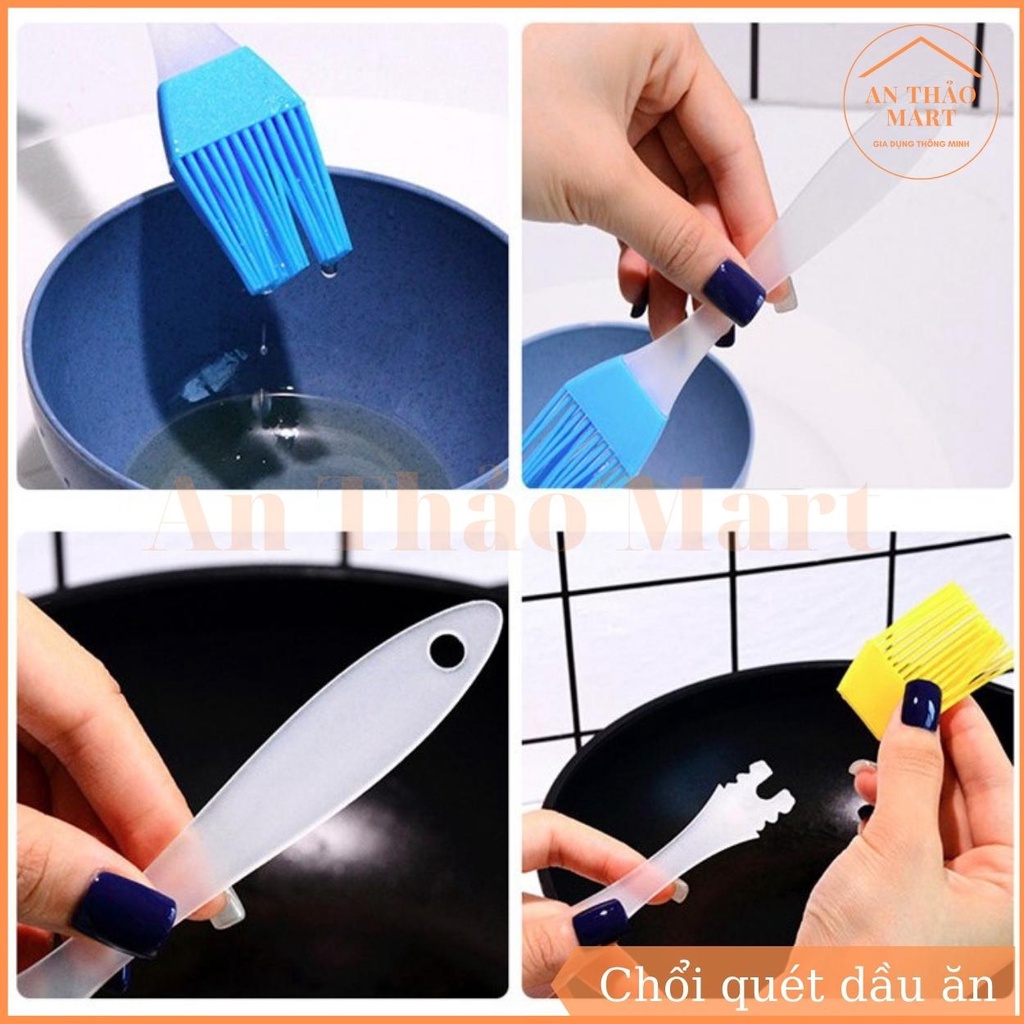 Chổi Quét Dầu - Cọ Quét Dầu Ăn, Quét Mỡ, Quét Mặt Bánh Bằng Silicon Chịu Nhiệt