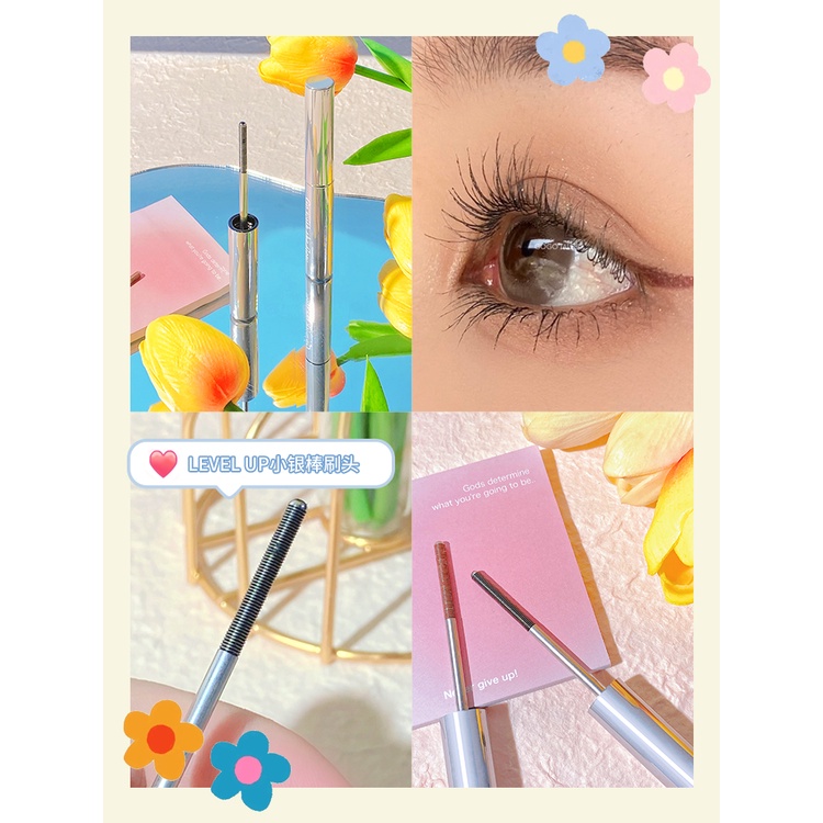 Mascara GOGO TALES Màu Đen/Nâu Đầu Cọ Nhỏ Làm Dài/Dày Và Cong Mi Tự Nhiên Chống Nước Chống Mồ Hôi NO.GT347