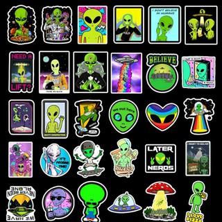 (082) Bộ hình dán/sticker/decal Alien.