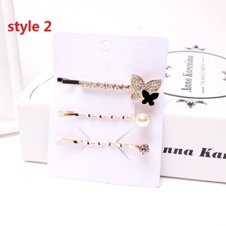 Set 3 kẹp tóc đính đá hàn quốc