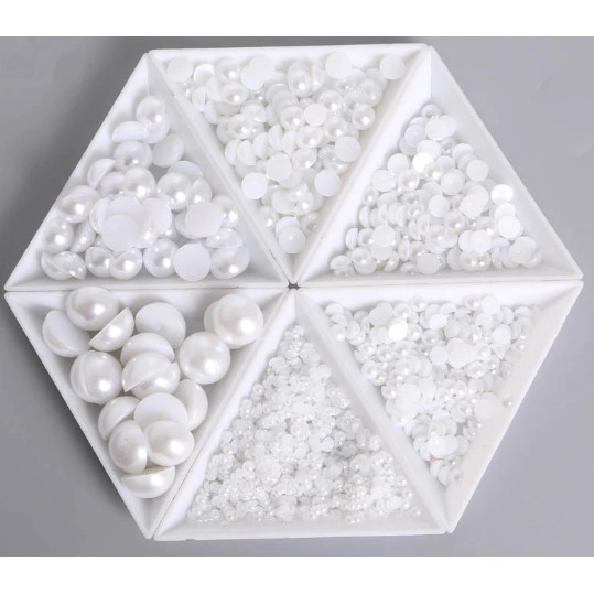 Hạt trai nửa 8-10mm