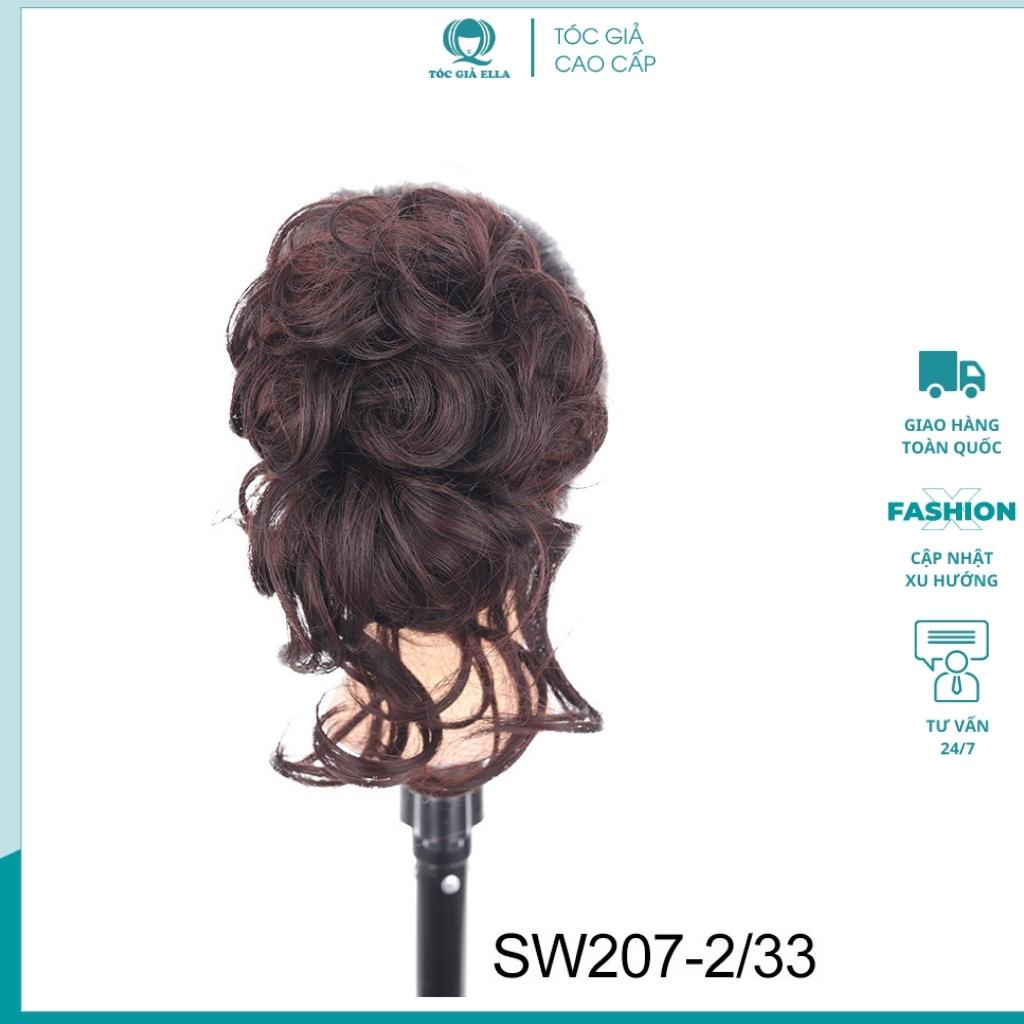 Tóc giả búi kẹp xoăn lơi DW207
