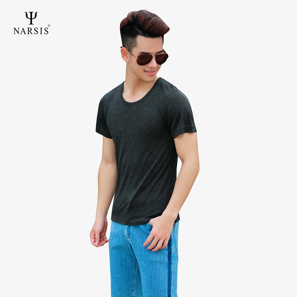 Áo Thun Nam Cổ Tròn Tay Lỡ Narsis NMS13020