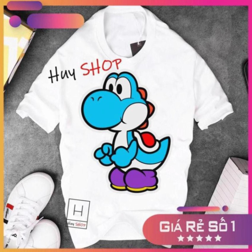 Áo thun Mario Cute dễ thương - Áo thun Hàn Quốc Unisex - Áo thun tay lỡ - Áo thun cặp đôi - Áo thun Hàn Quốc 307