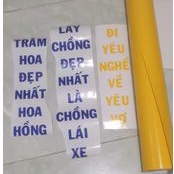 Decal cắt chữ / cắt decal vi tính