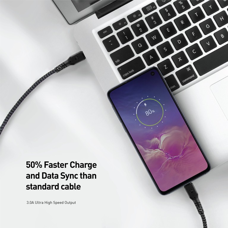 Cáp Energea FibraTough USB-C to USB-C 1.5M 5Gbps