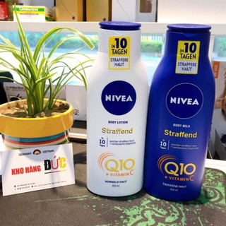 Đủ Bill- Kem dưỡng thể Nivea Q10 body nội địa Đức 400ml