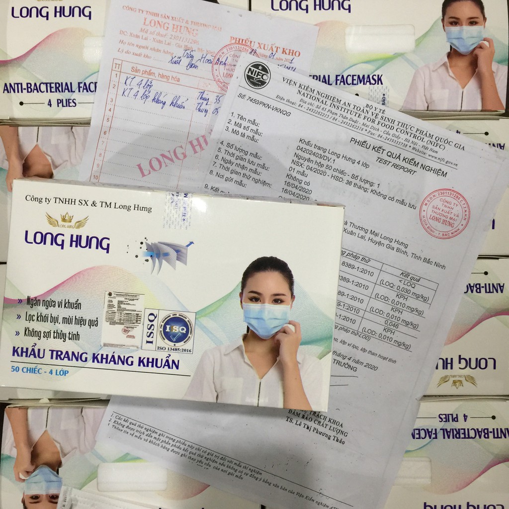 Khẩu trang y tế KHÁNG KHUẨN 4 lớp - Hộp 50 cái - Hàng công ty | BigBuy360 - bigbuy360.vn