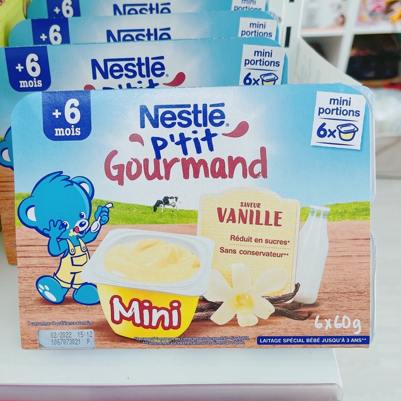 Váng sữa Nestle Pháp 6*60g vị vanille - date 2022