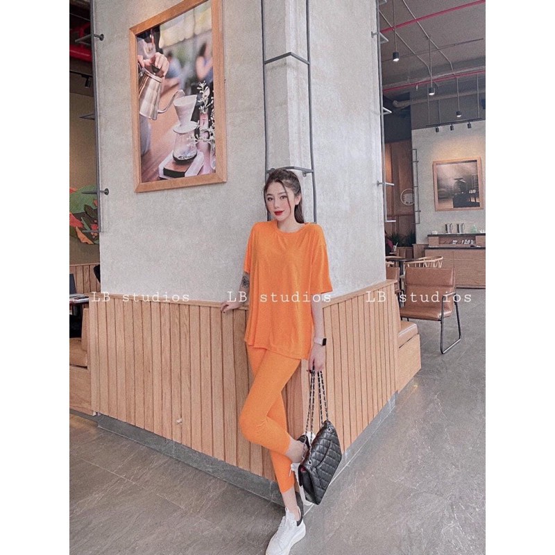 Bộ nữ cộc tay, bộ nữ trơn, chất cotton, SIÊU MÁT, co dãn tốt, KHÔNG NHĂN NHÚM | BigBuy360 - bigbuy360.vn
