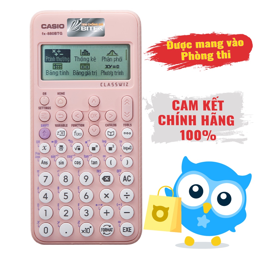 Máy tính Casio fx880btg Dicamon Shop tốc độ xử lý nhanh, 1 đổi 1 nếu lỗi trong năm đầu tiên, bảo hành 7 năm Full các màu