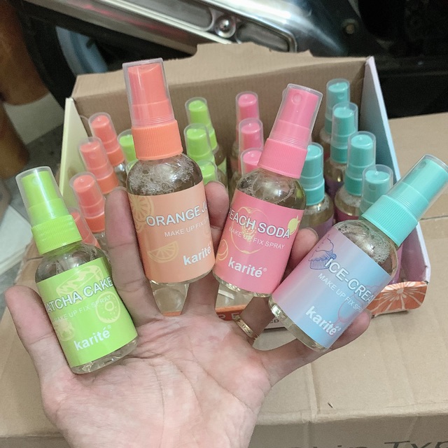 Xịt khoáng khoá nền Make up Karite