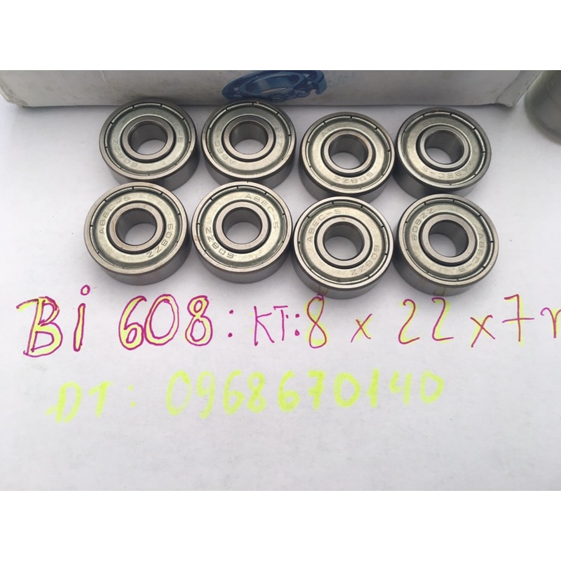 Combo 10 vòng bi 608zz  mới