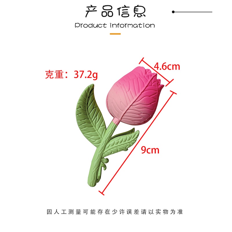 Kẹp Tóc Hình Hoa Tulip Bằng Kim Loại Thời Trang 2022 Cho Nữ