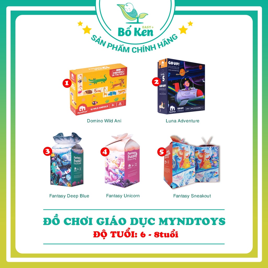 Đồ Chơi Giáo Dục, Các Bộ Xếp Hình Myndtoys [Cho Bé Từ 1 Đến 8 Tuổi]