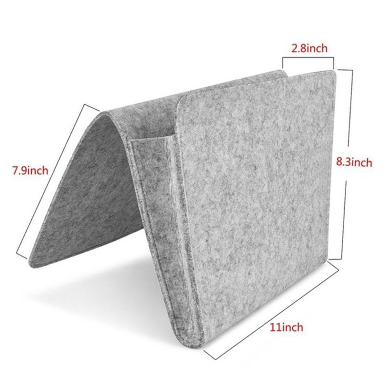 Túi Đựng Điện Thoại / Điều Khiển Từ Xa / Sách Gắn Cạnh Giường Bằng Vải Nỉ