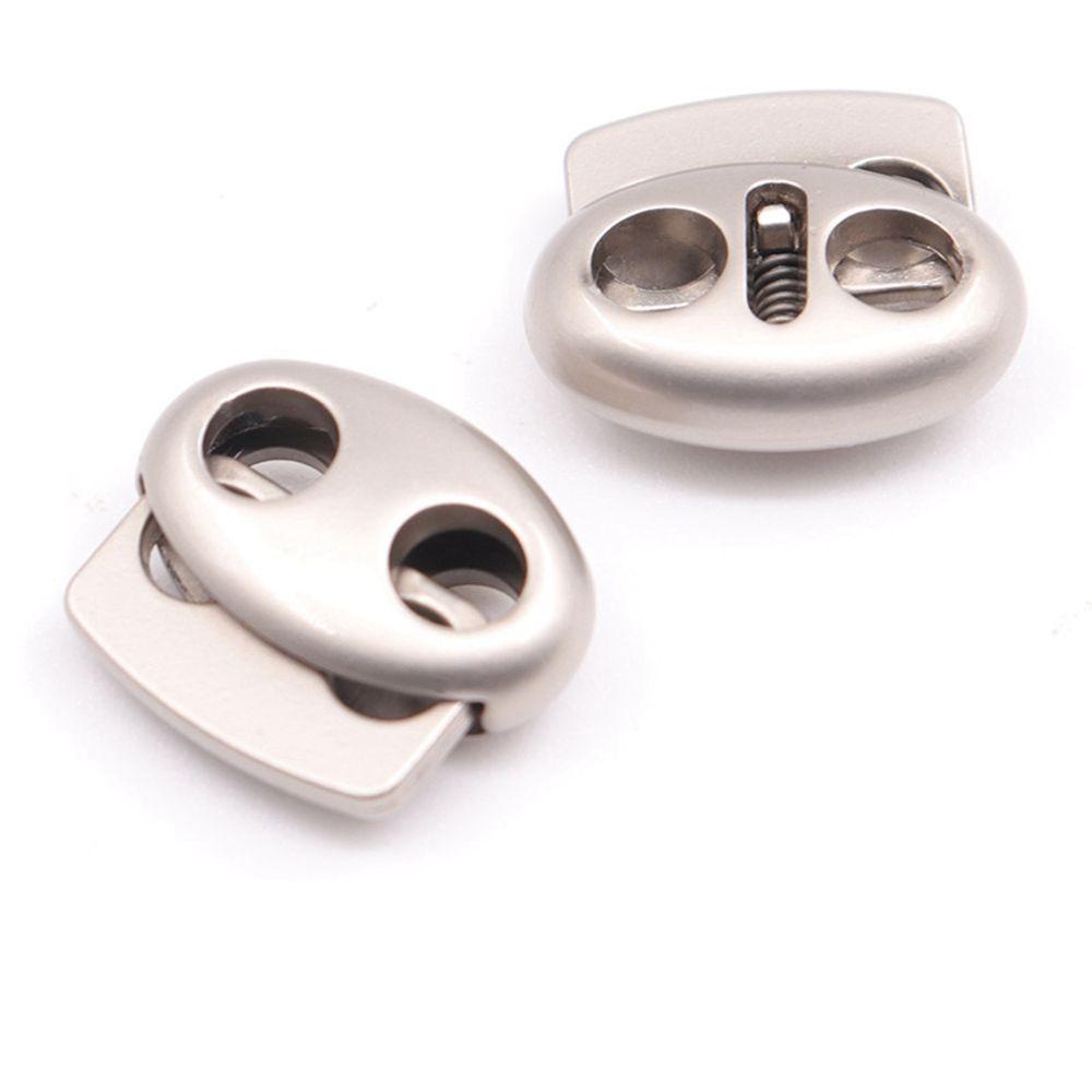 Set 10 Khóa Dây Lò Xo 2 Lỗ Hình Oval Chuyên Dụng Cho Dây Rút / Túi Xách