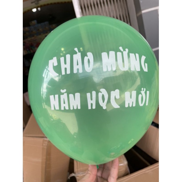 Set 100 bóng bay chào mừng năm học mới đủ màu sắc
