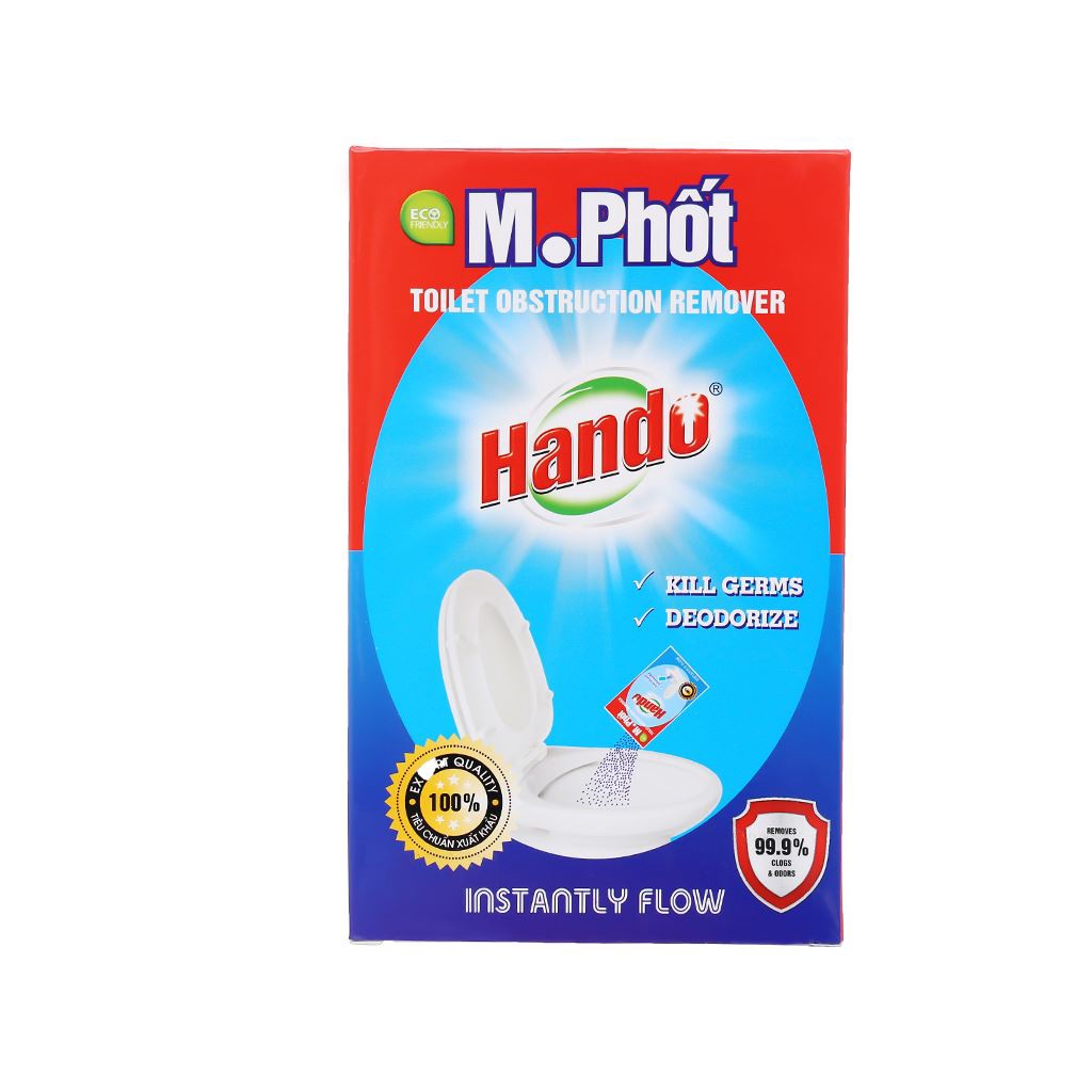 Bột thông tắc hầm cầu Hando Mr. Phốt Hộp 250g (Men Bể Phốt Hando Dạng Bột)