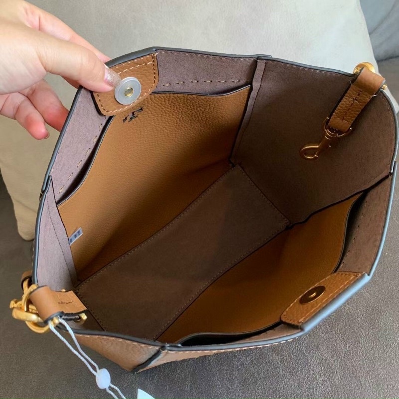 TNS - Túi bucket form hobo  Torie Mcgraw hobo bag -màu nâu tây sang trọng