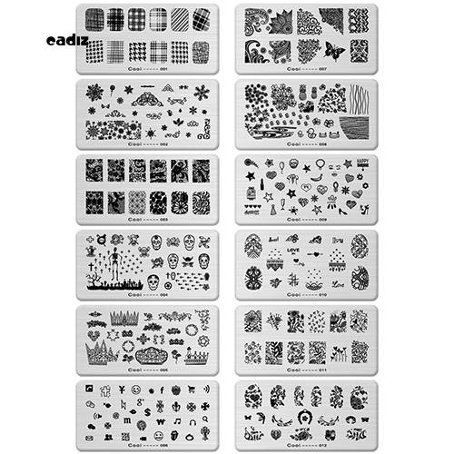 Khuôn in họa tiết móng tay nhiều hình ảnh độc đáo dễ sử dụng