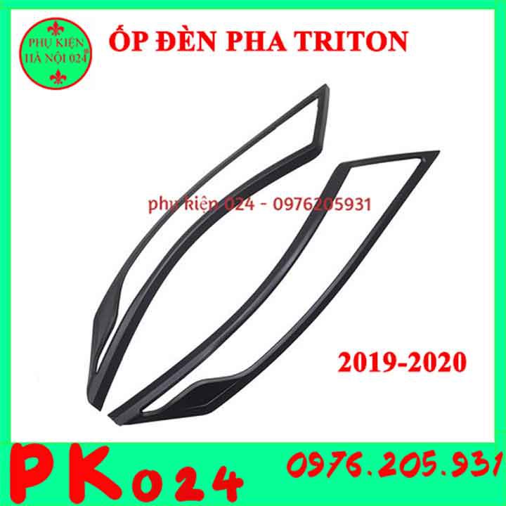 [Triton 2019-2020] Ốp Viền Đèn Pha Hậu Nhựa Đen Triton 2019-2020