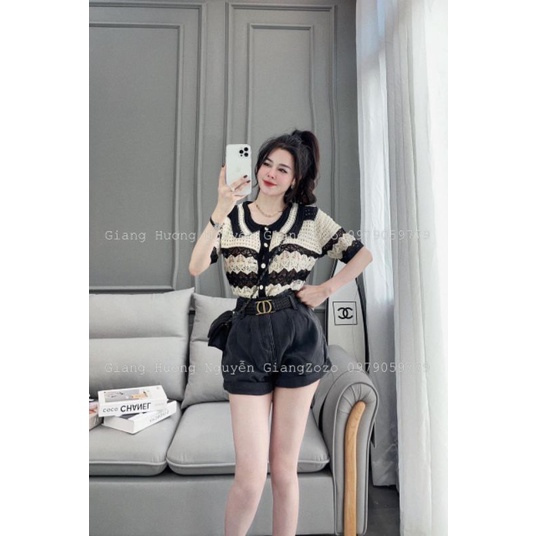 Quần sooc jeans đai chun C.D hàng QCL1