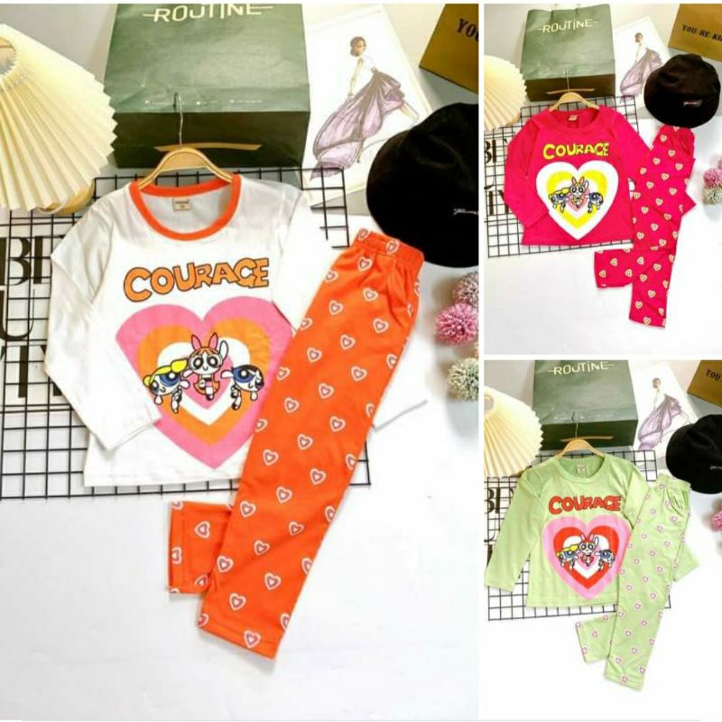 {25-45kg} Bộ dài tay cotton bé gái size đại (link3)